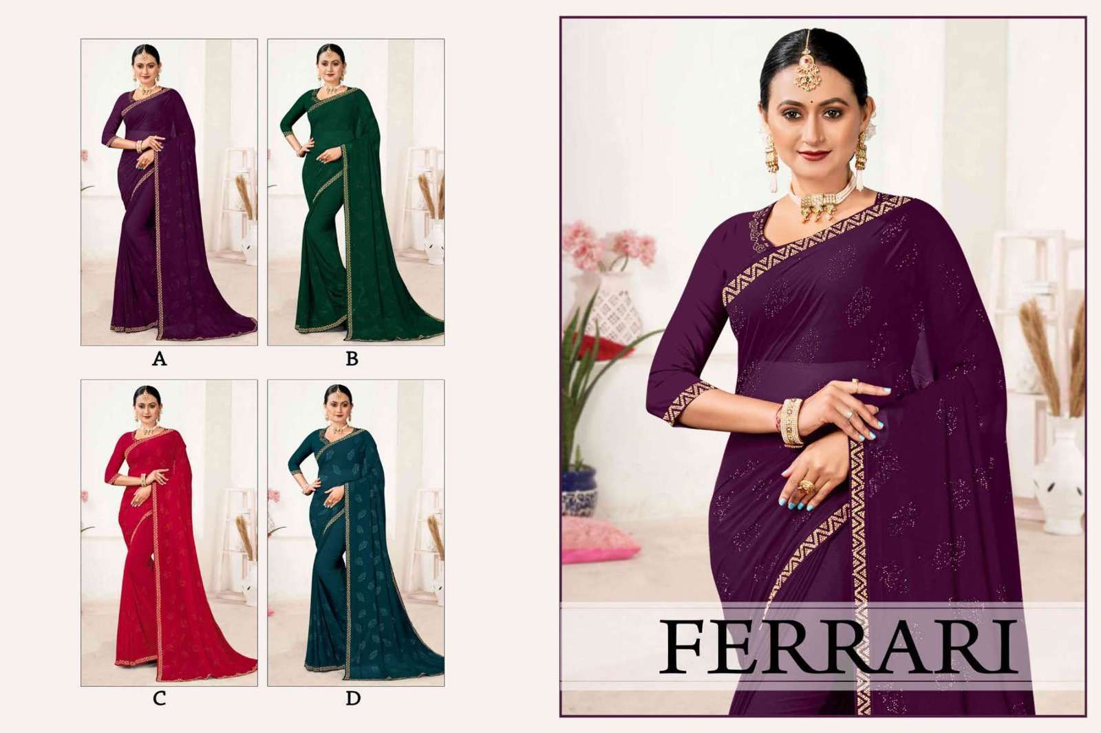 Ronisha FERRARI  Designer Saree Wholesale Saree Suppliers Mumbai