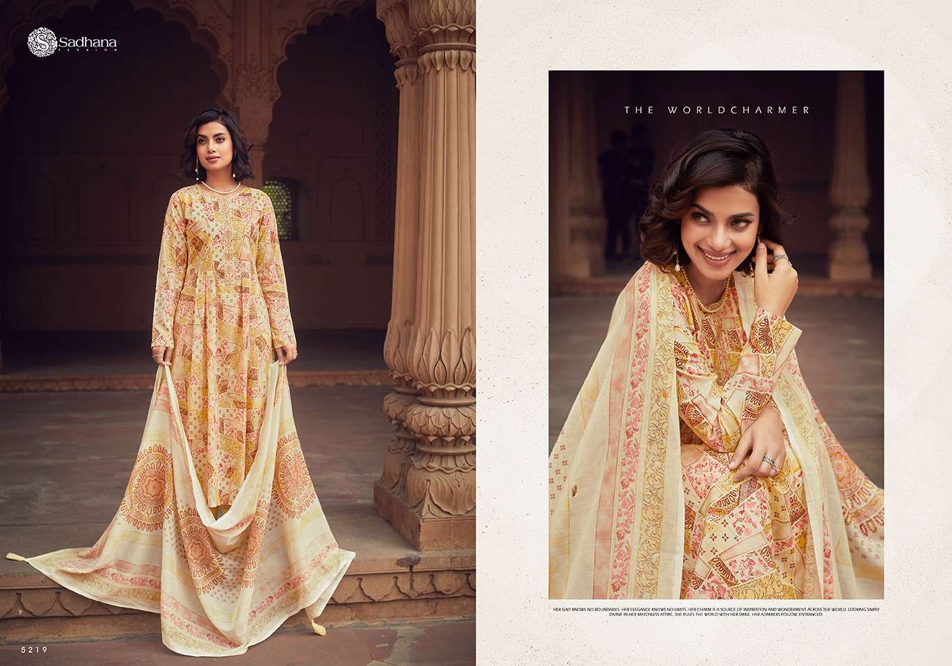 Sadhana Warli Art Lawn Cotton Dress Material  Indian designer dress suppliers