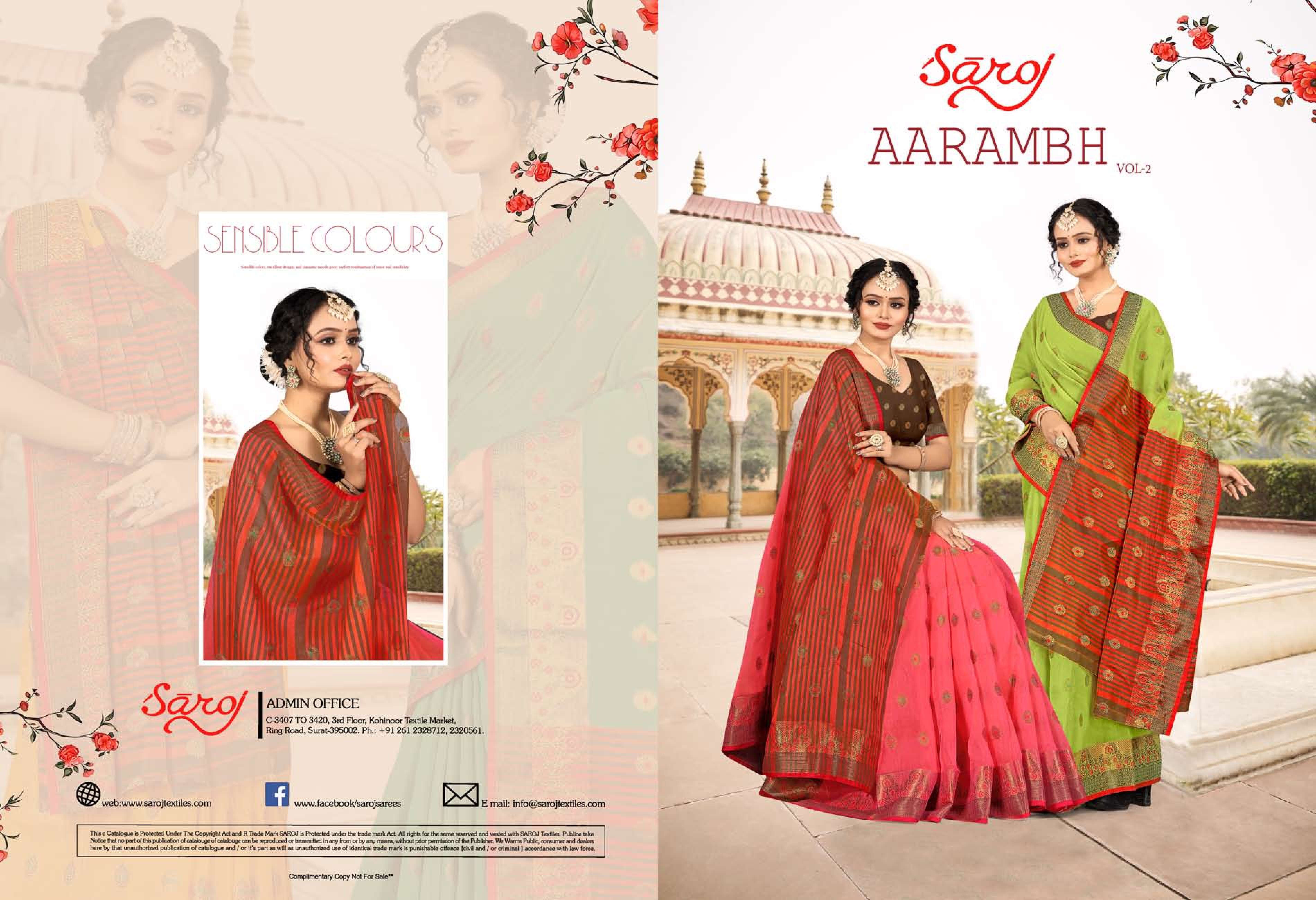Saroj Aarabham Vol - 2 Soft cotton Saree Distributors India