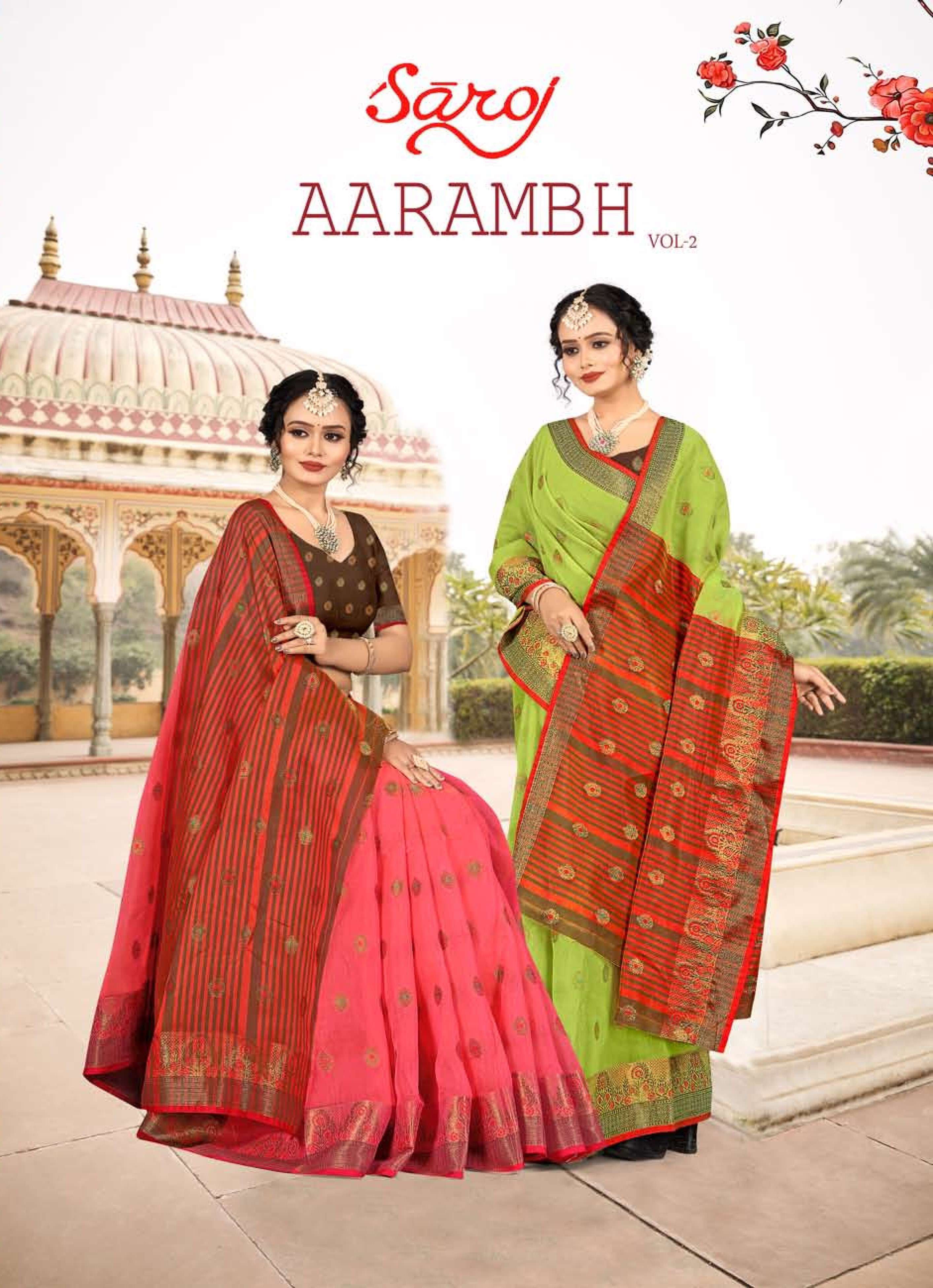 Saroj Aarabham Vol - 2 Soft cotton Saree Distributors India