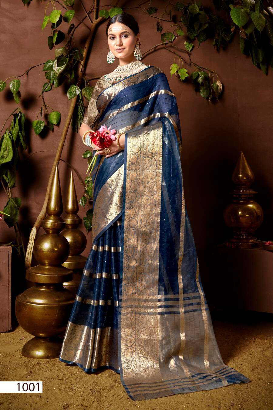 Saroj Nimarrana Vol - 1 Organza silk saree  with heavy sequence Saree Traditional Gujarati sarees manufacturer