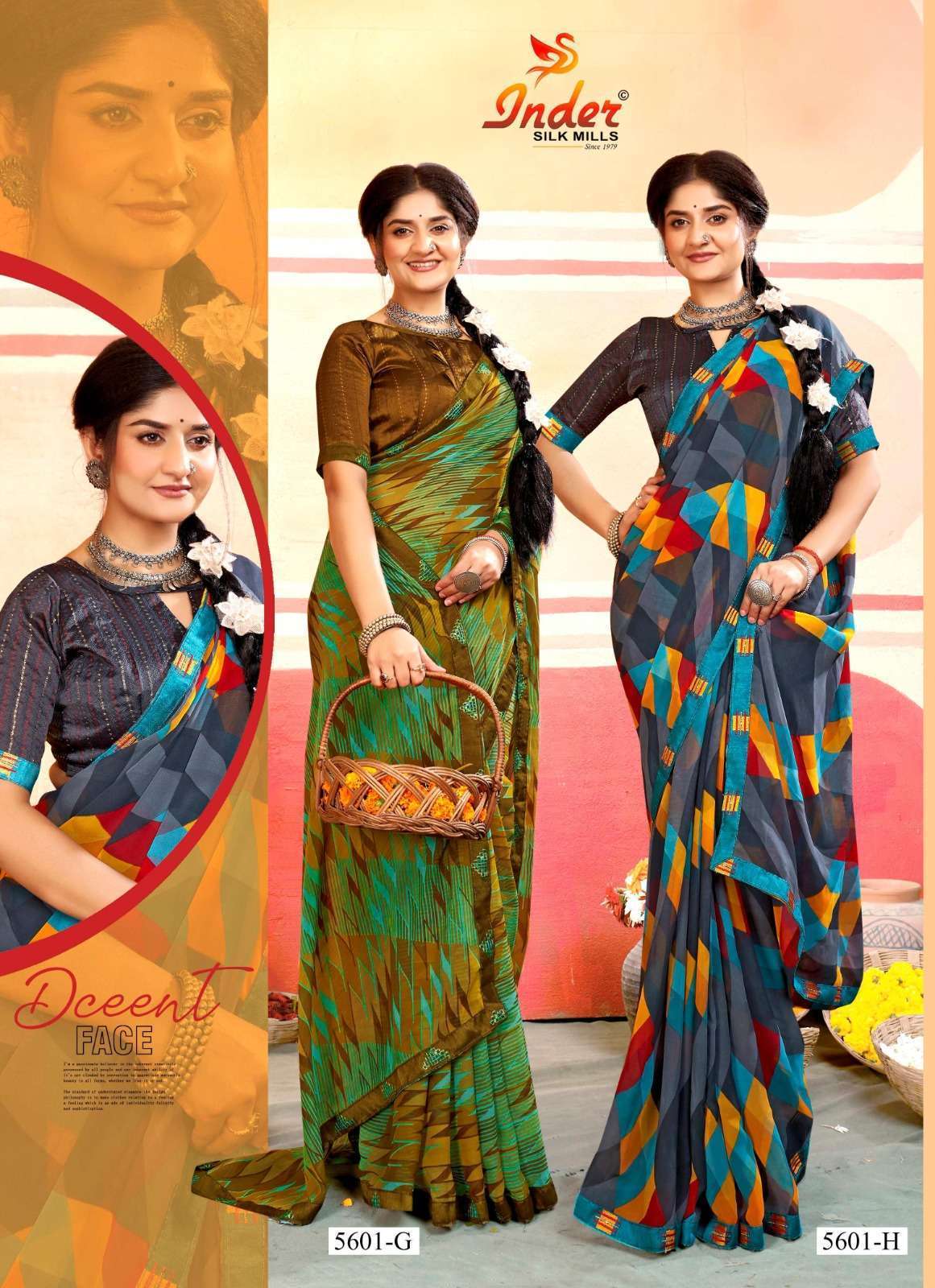 Shanya Inder Silk Printed Saree Surat saree exporters wholesale