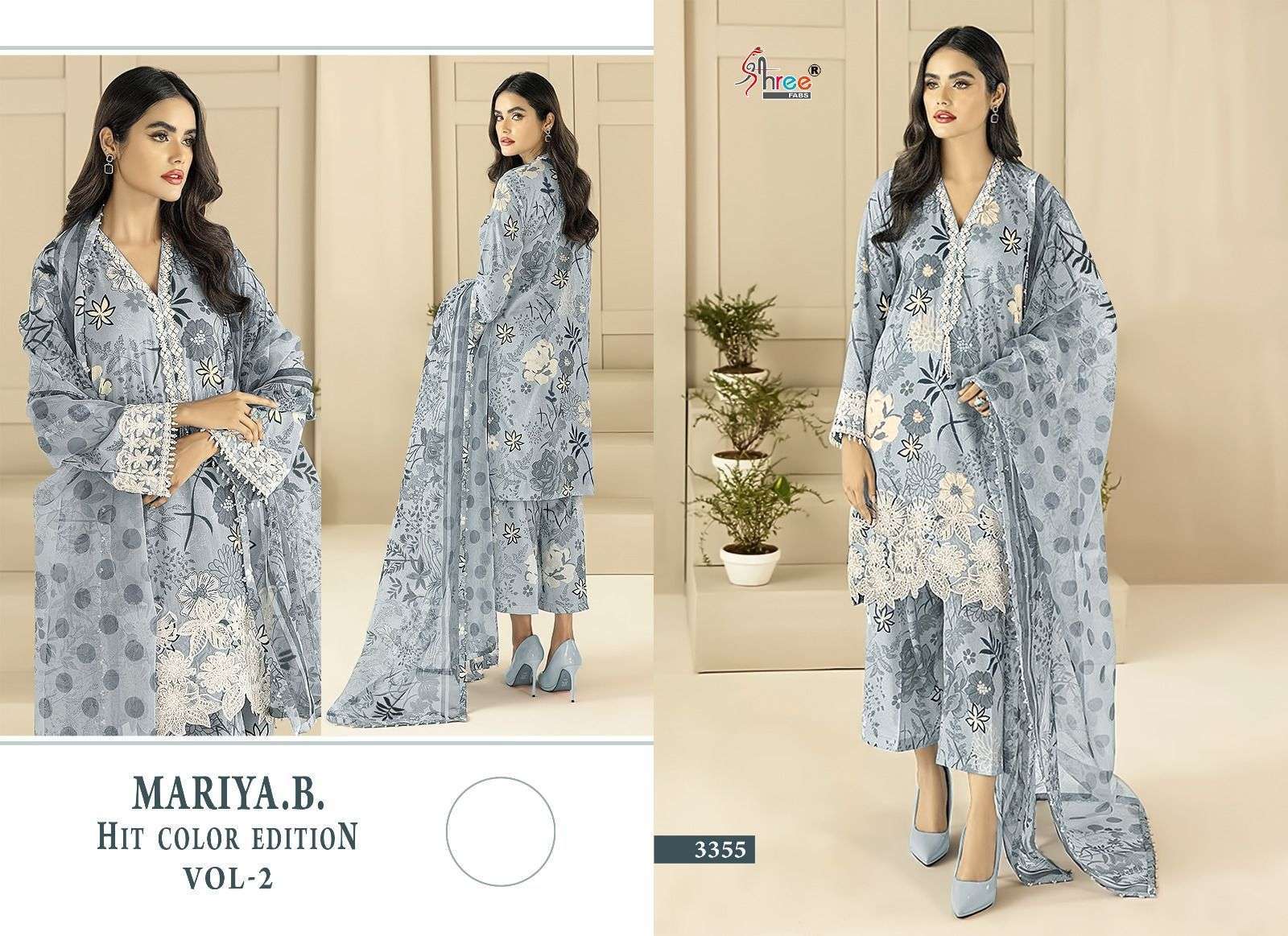 Shree Maria B Hit Vol 2 Chiffon Dupatta Pakistani Suits Pakistani Lawn Suit Price