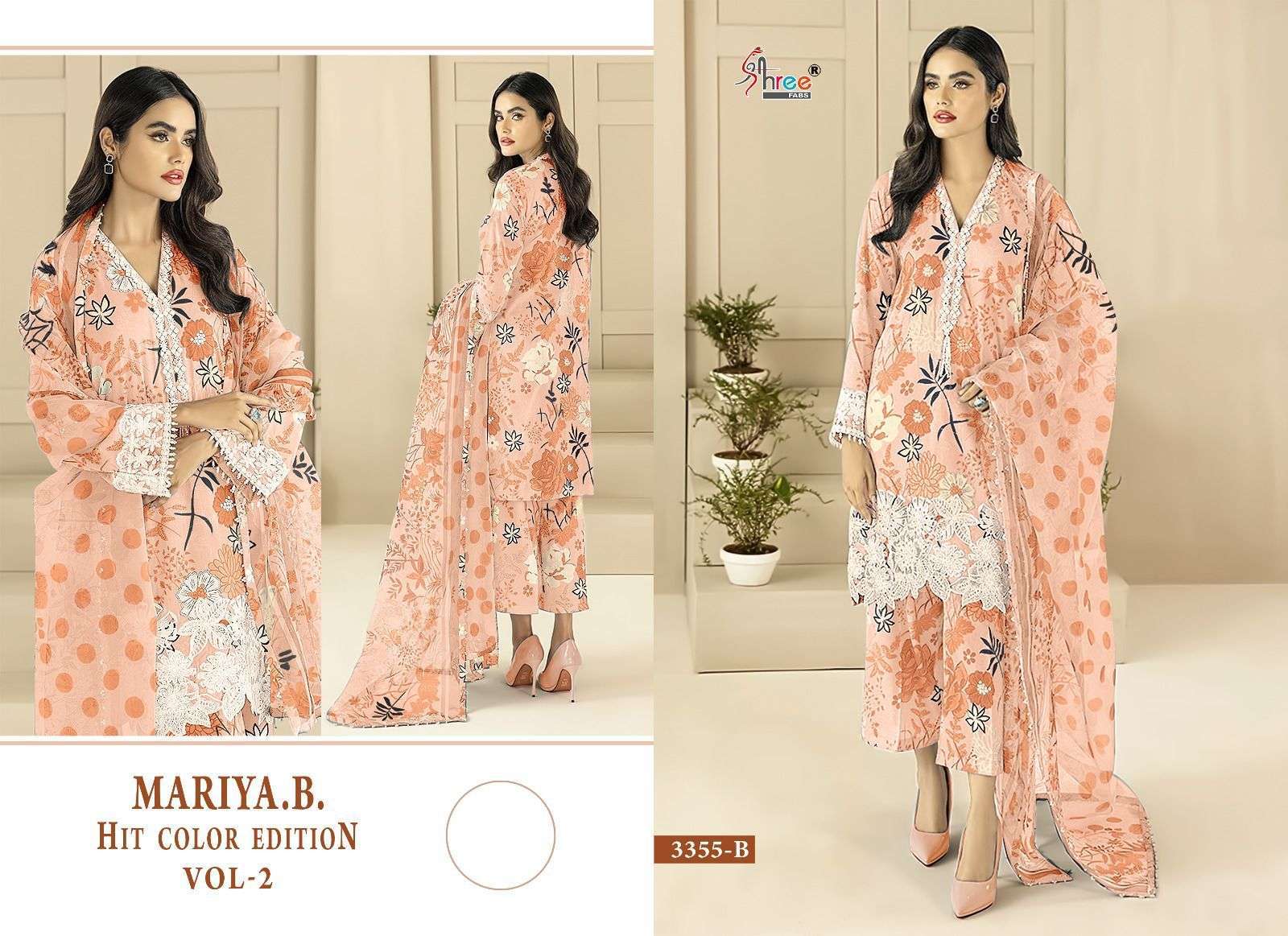 Shree Maria B Hit Vol 2 Chiffon Dupatta Pakistani Suits Pakistani Lawn Suit Price