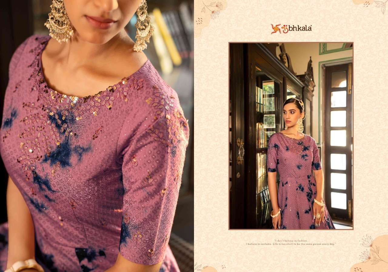 SHUBHKALA  FLORY VOL. 20 Printed Long Anarkali Gown Kurti Manufacturer in Mumbai