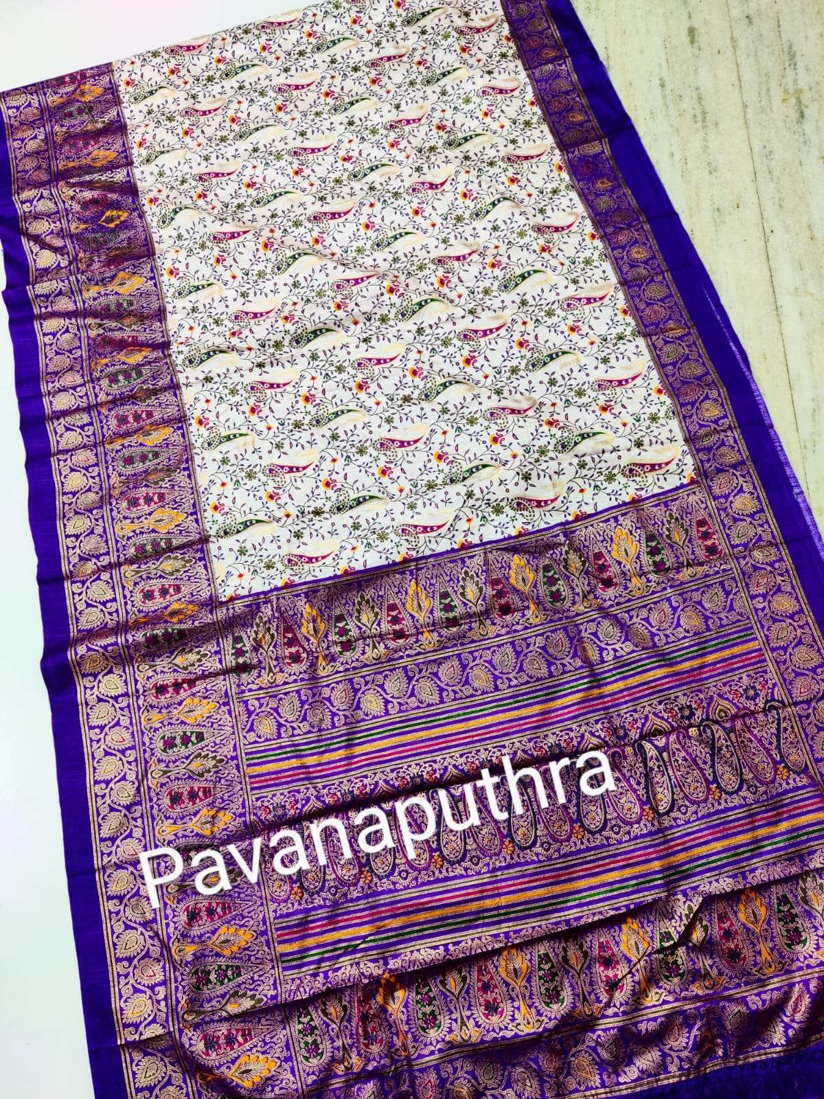 Soft Pure Dola Silk Kalamkari Patola Digital Print Saree Designer Saree in Surat