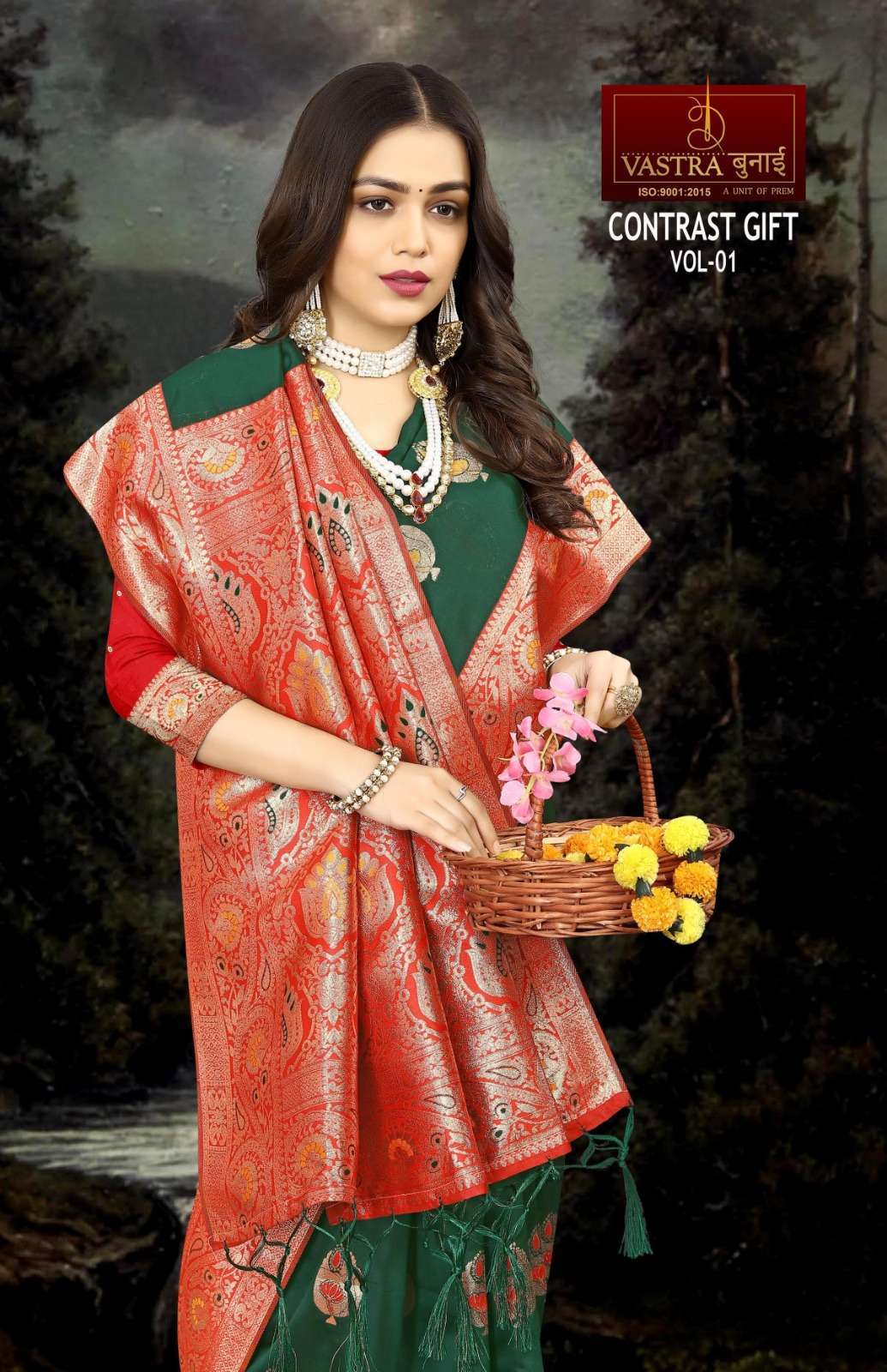 Vastra Bunai CONTRAST GIFT VOL 1 Saree Bulk Sarees India