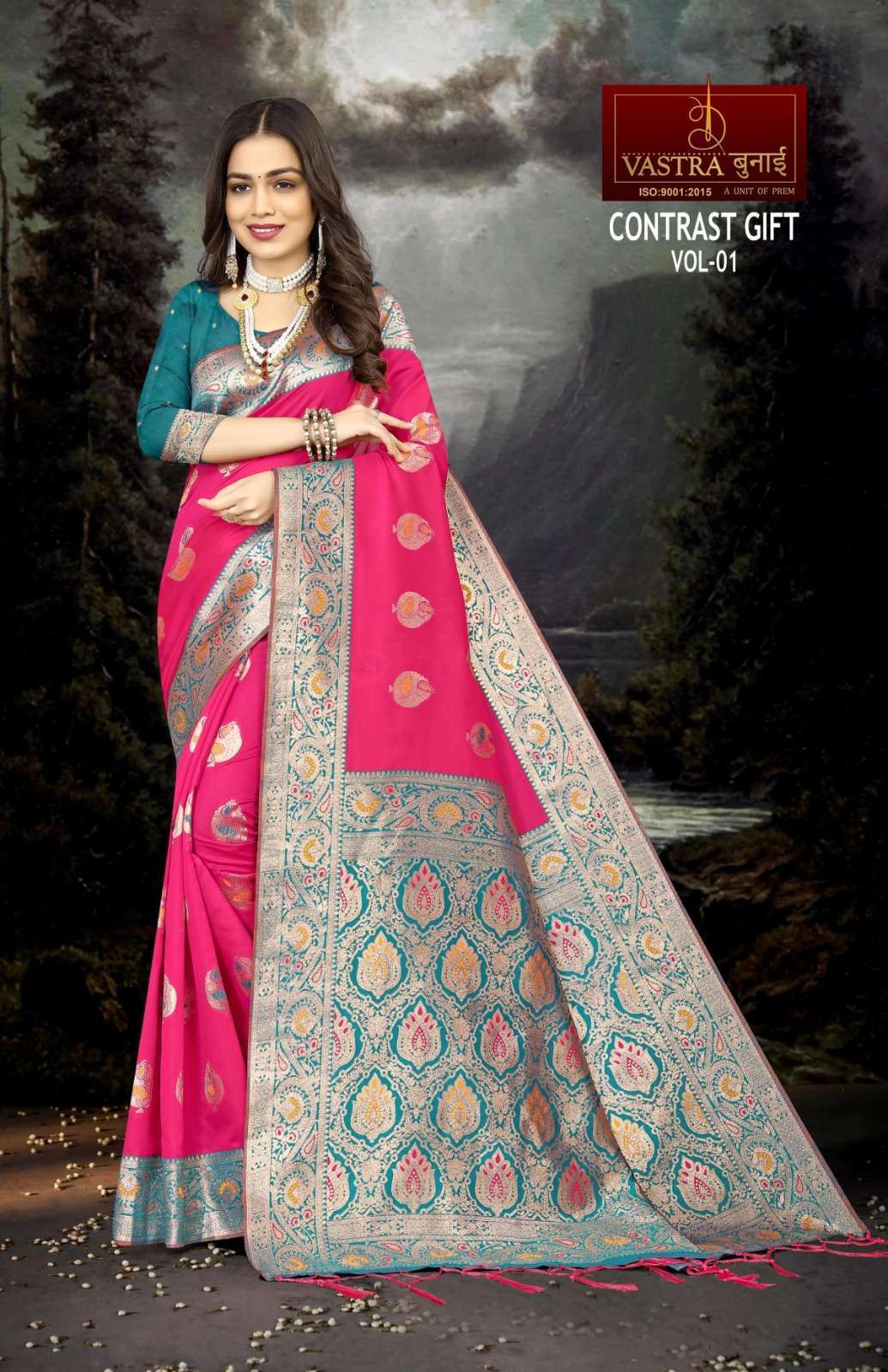 Vastra Bunai CONTRAST GIFT VOL 1 Saree Bulk Sarees India