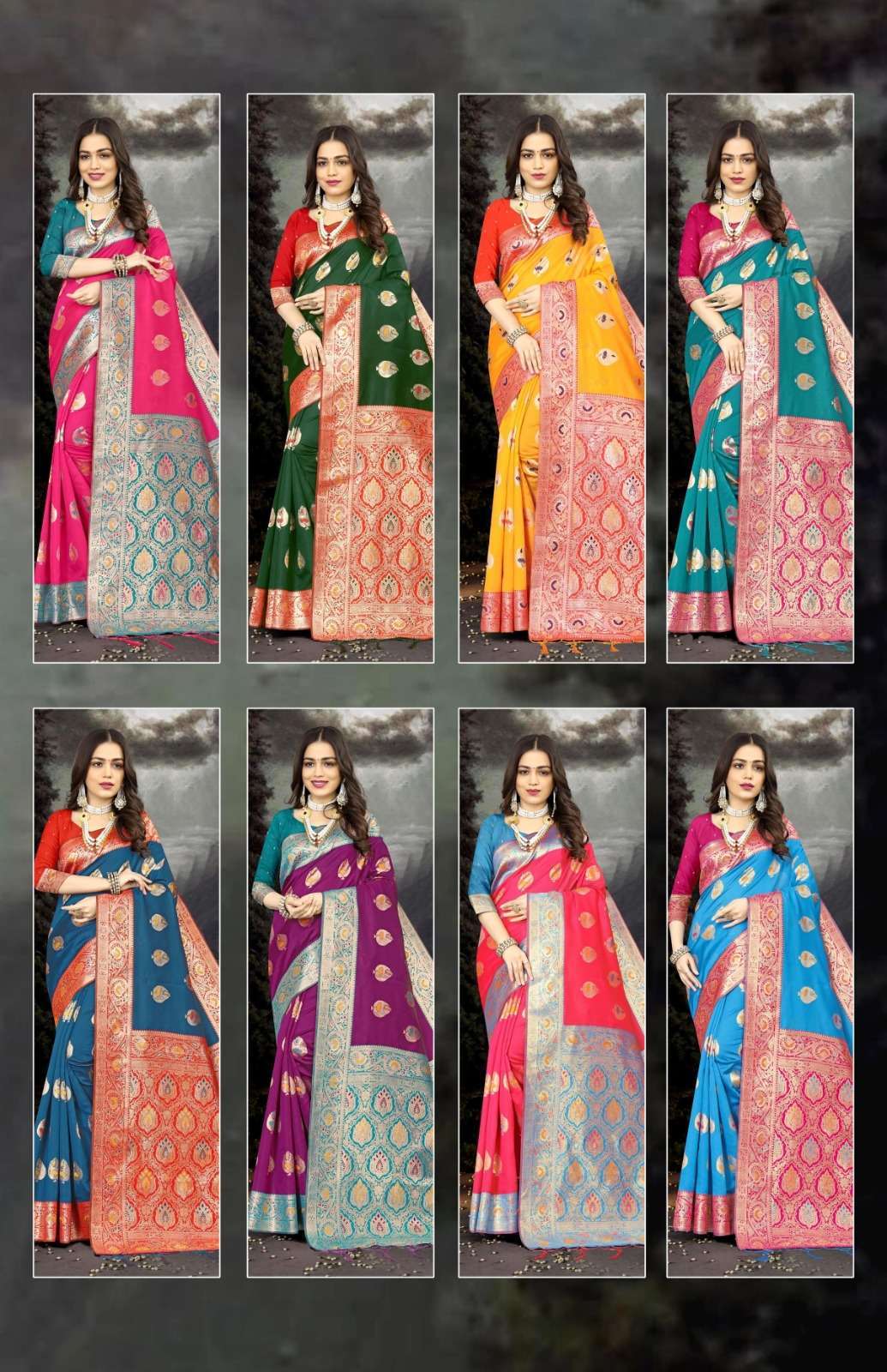 Vastra Bunai CONTRAST GIFT VOL 1 Saree Bulk Sarees India