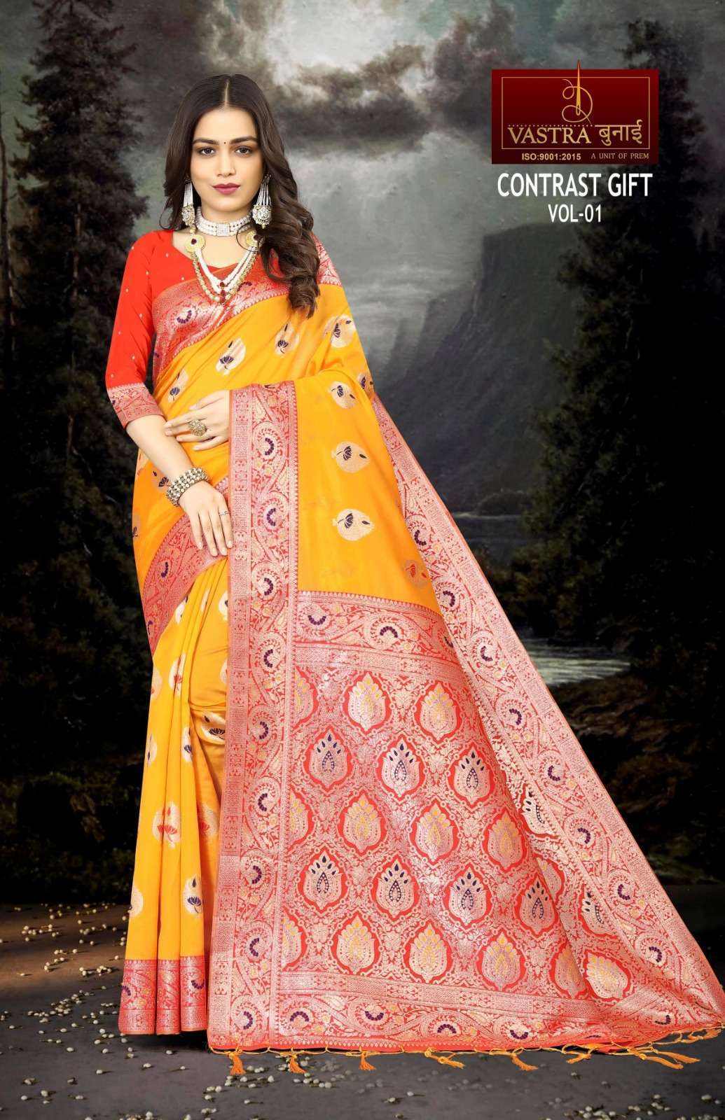 Vastra Bunai CONTRAST GIFT VOL 1 Saree Bulk Sarees India