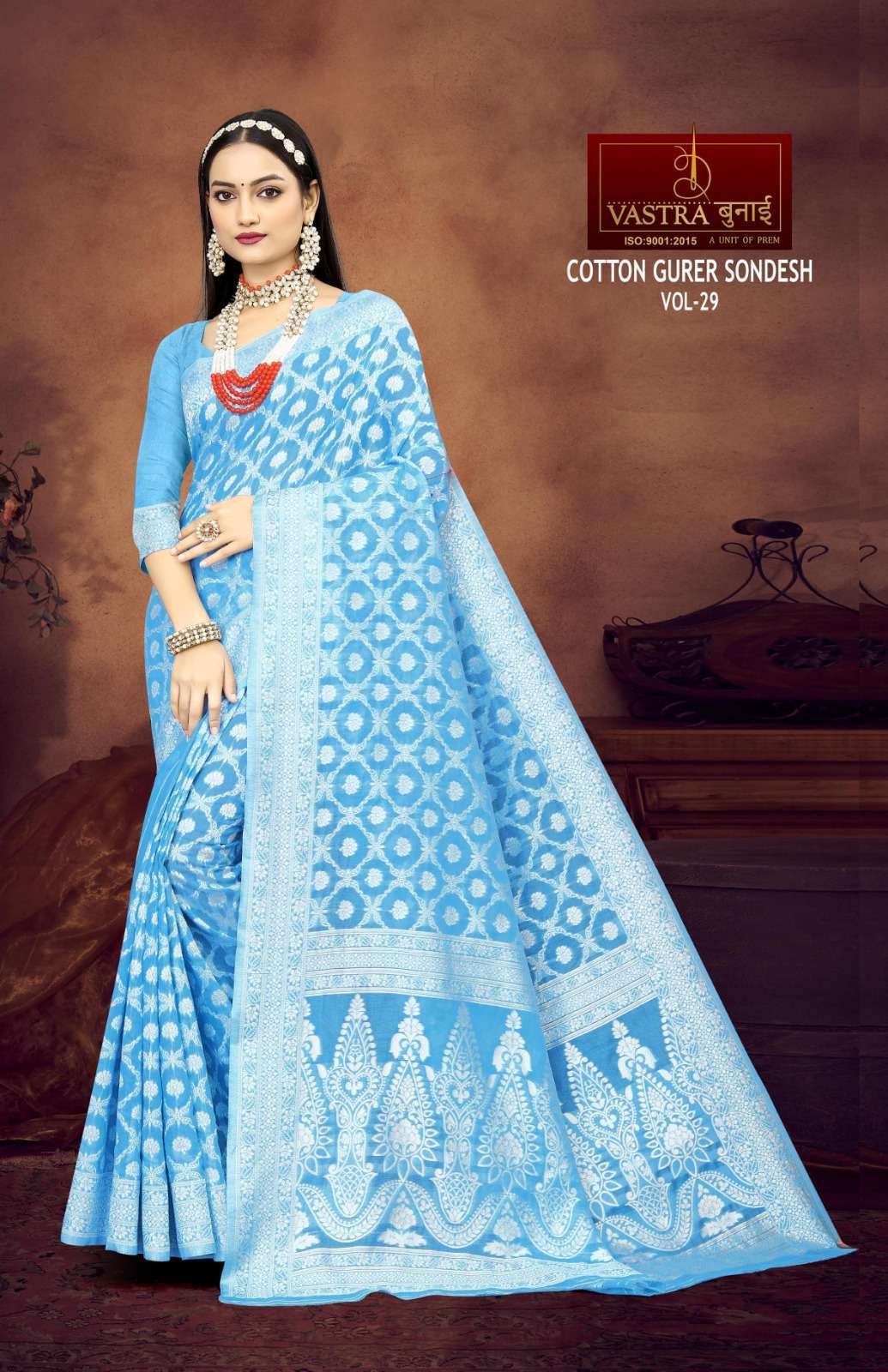 Vastra Bunai COTTON GURER SONDESH VOL 30 Saree Bulk Order India