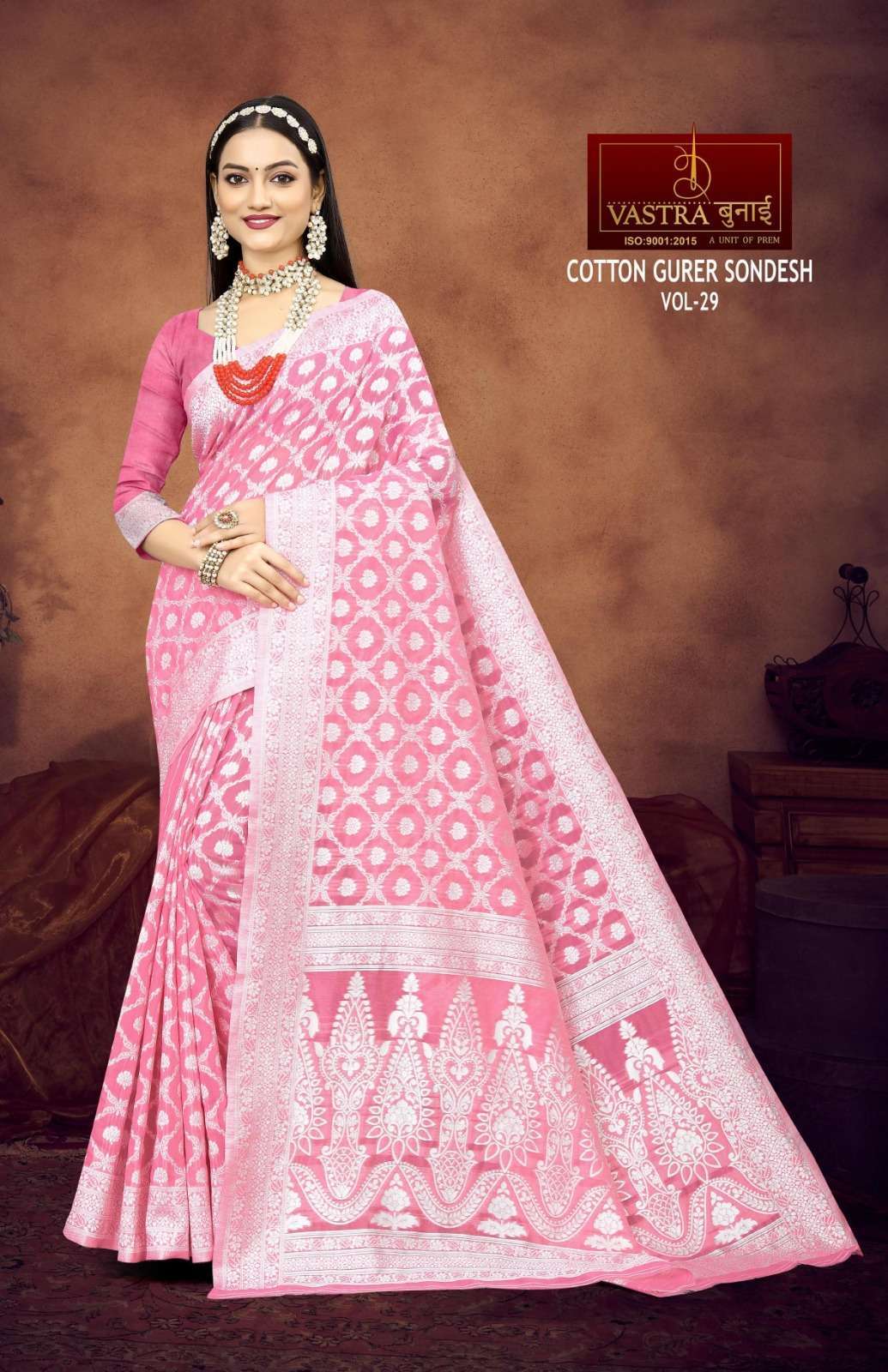 Vastra Bunai COTTON GURER SONDESH VOL 30 Saree Bulk Order India