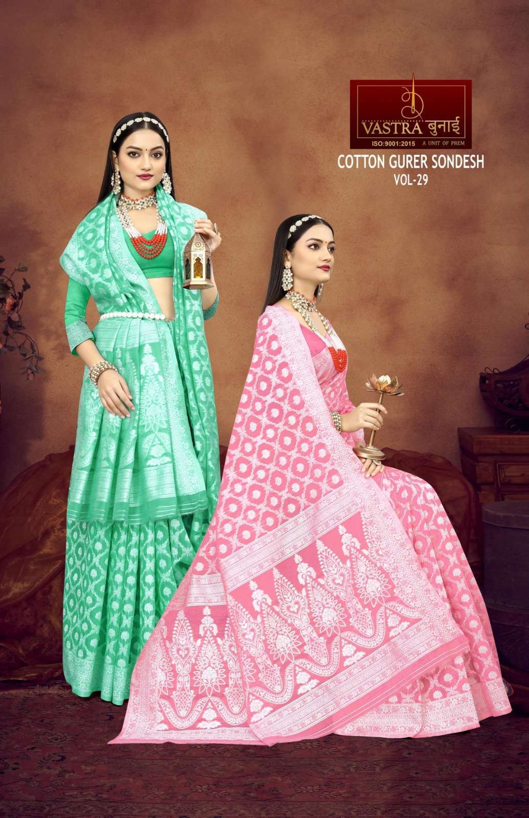 Vastra Bunai COTTON GURER SONDESH VOL 30 Saree Bulk Order India