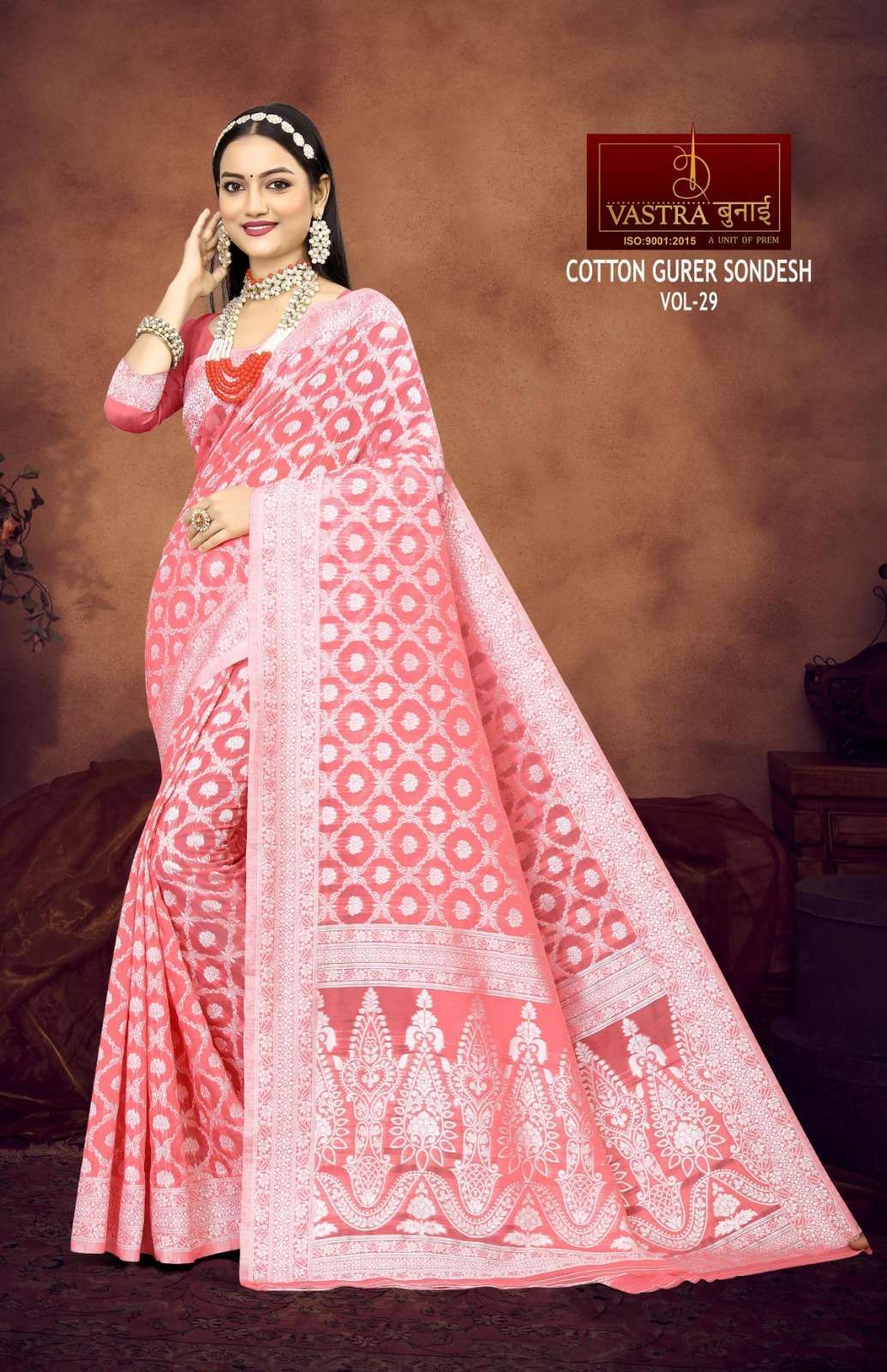 Vastra Bunai COTTON GURER SONDESH VOL 30 Saree Bulk Order India