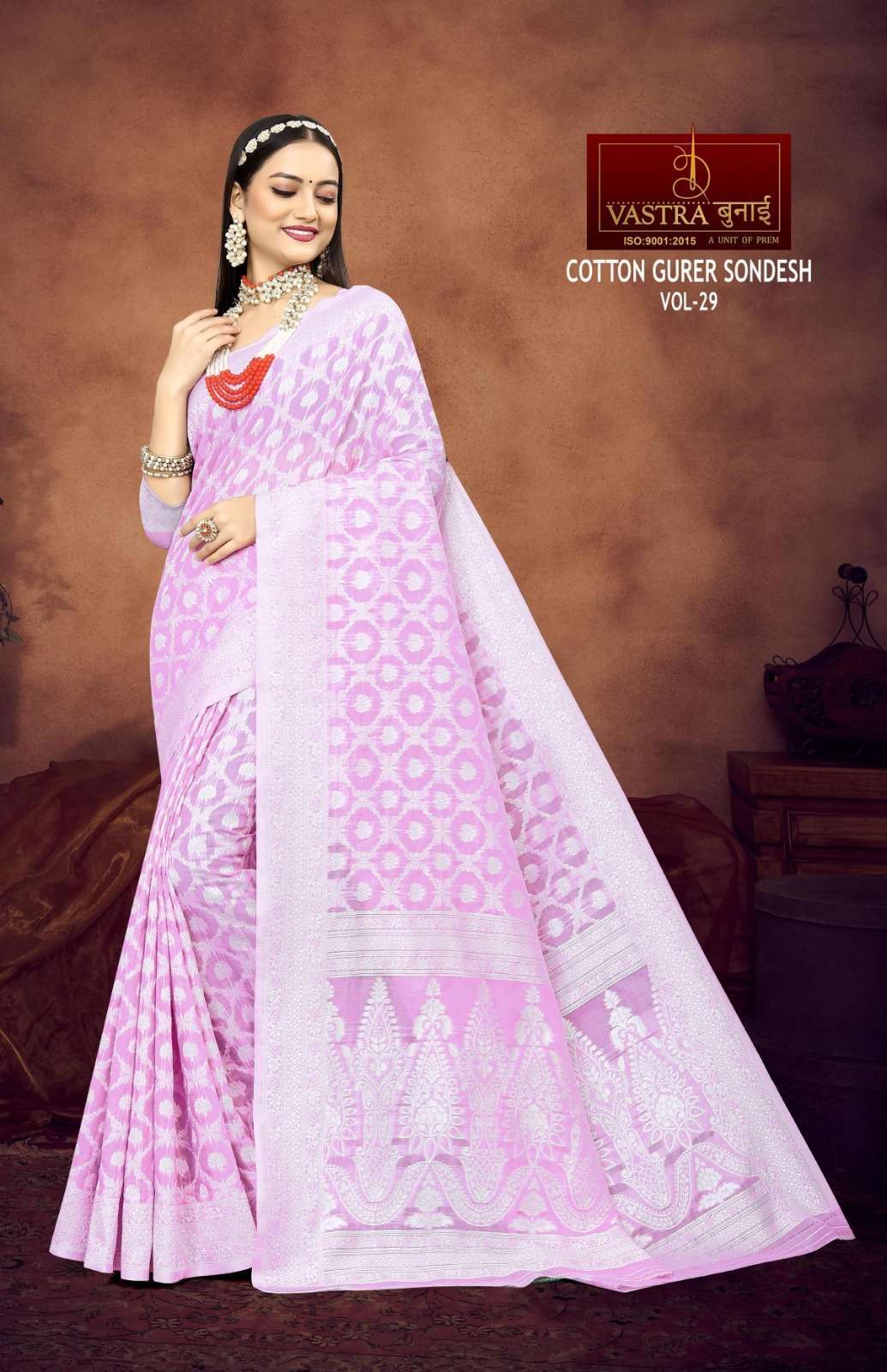 Vastra Bunai COTTON GURER SONDESH VOL 30 Saree Bulk Order India