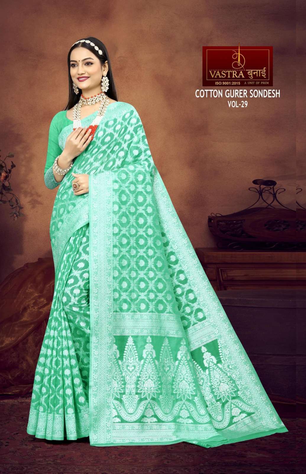 Vastra Bunai COTTON GURER SONDESH VOL 30 Saree Bulk Order India