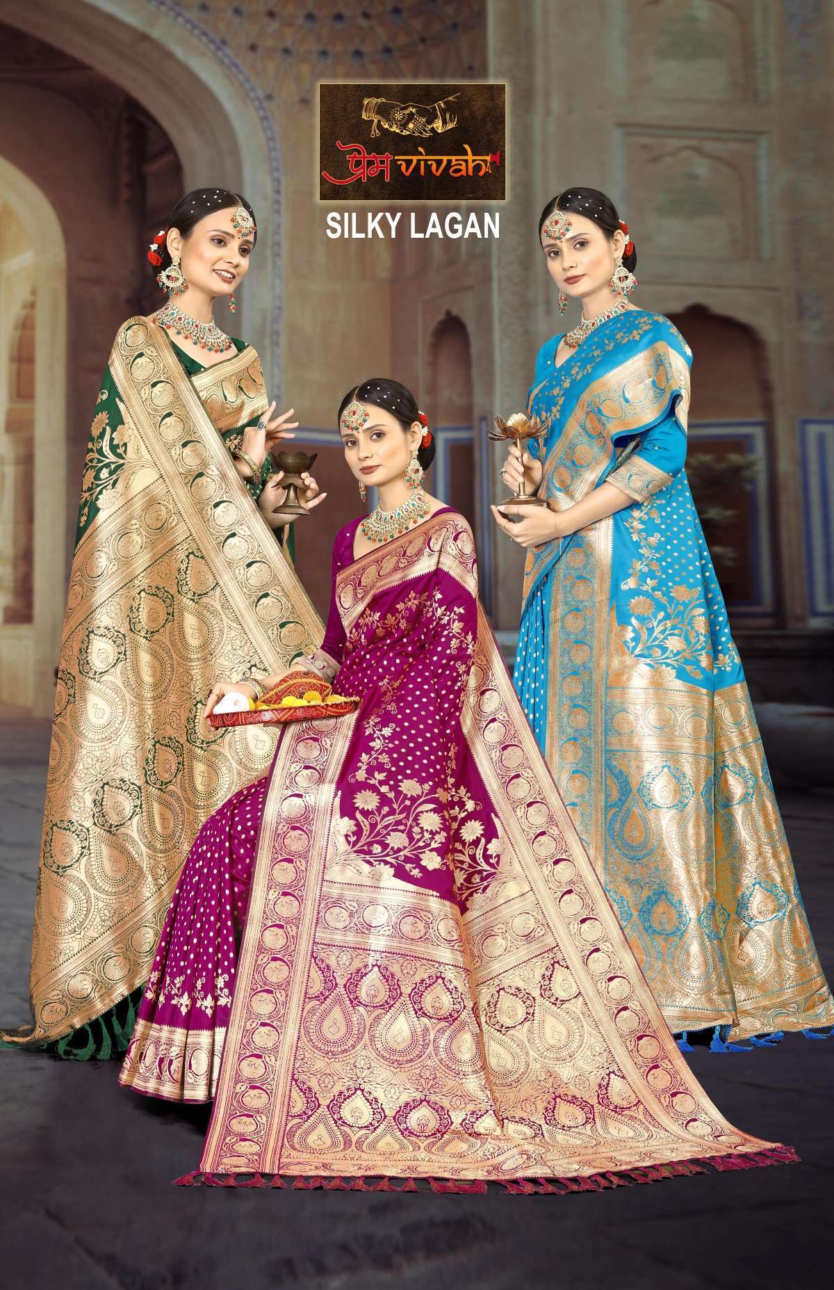 Vastra Bunai Silky Lagan Saree Bulk Sarees Suppliers