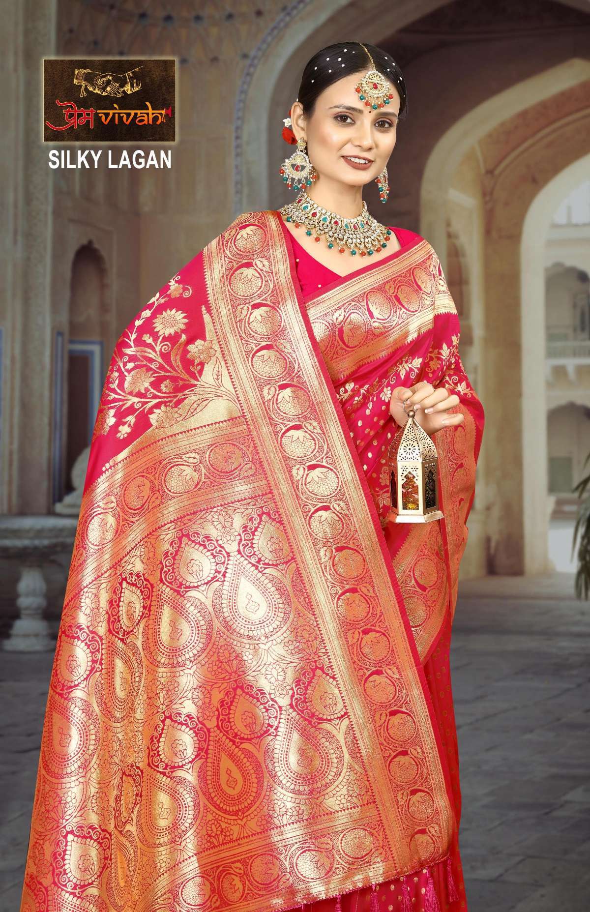 Vastra Bunai Silky Lagan Saree Bulk Sarees Suppliers