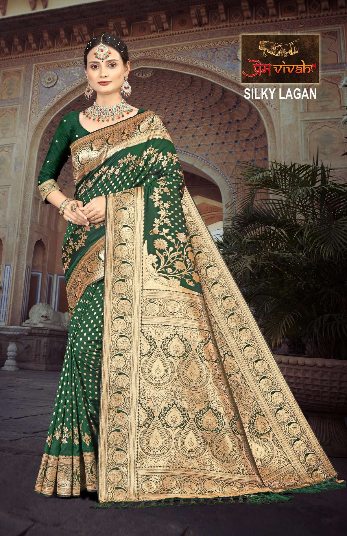 Vastra Bunai Silky Lagan Saree Bulk Sarees Suppliers