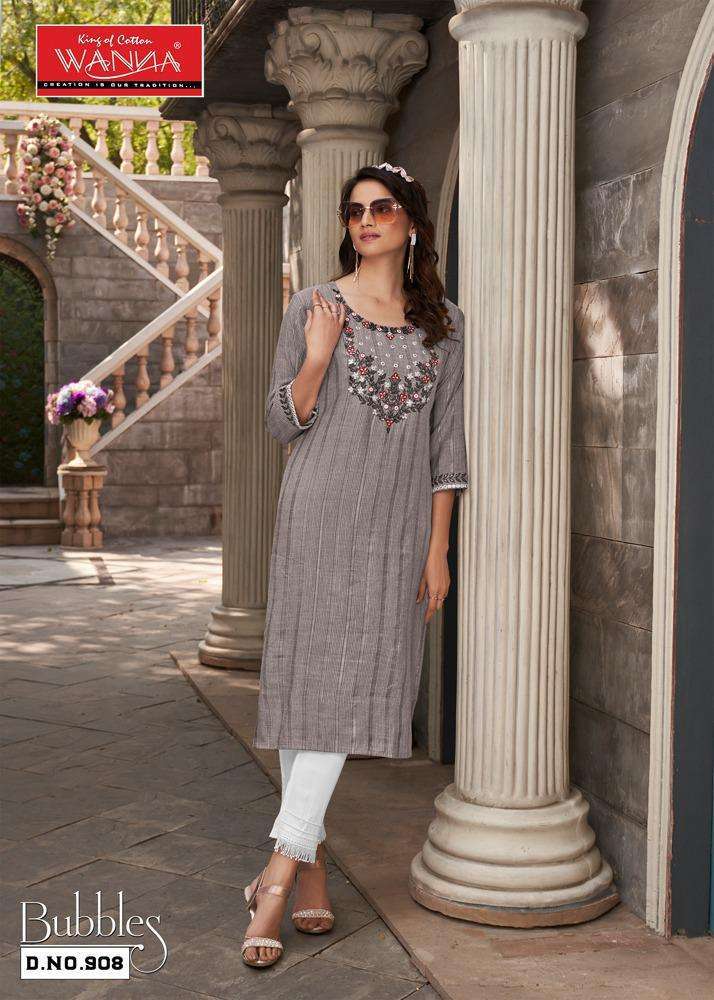 Wanna Bubbles Kurti Kapda Thread