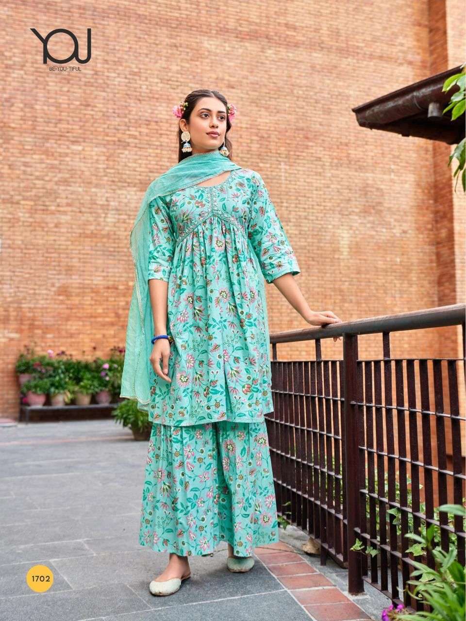 Wanna Candy Floss Alia Cut Kurti Kapda Thread