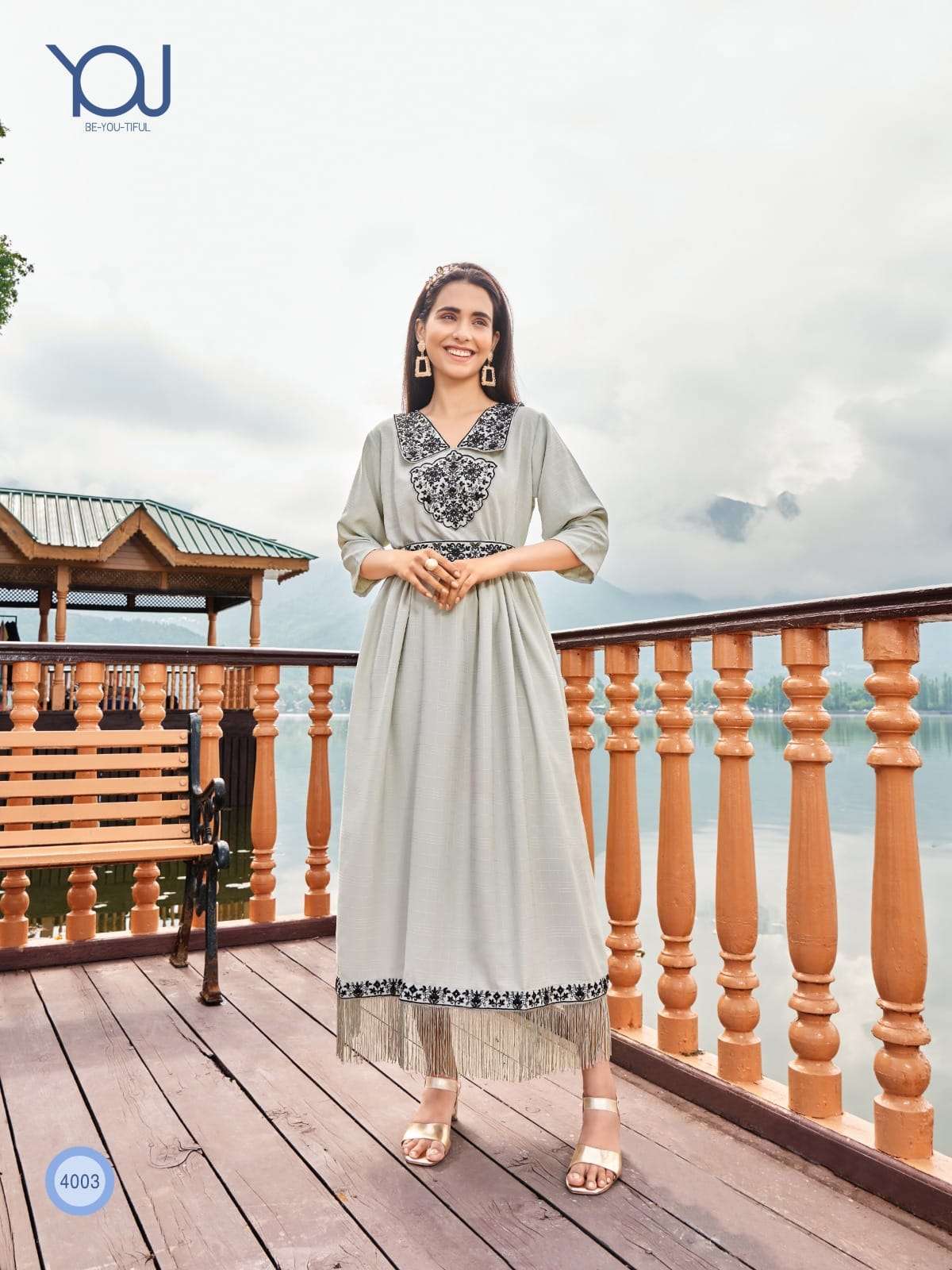 Multi color Ghera Gown Kurti by Foria at Rs.1299/Piece in jaipur offer by  Wellforia Private Limited