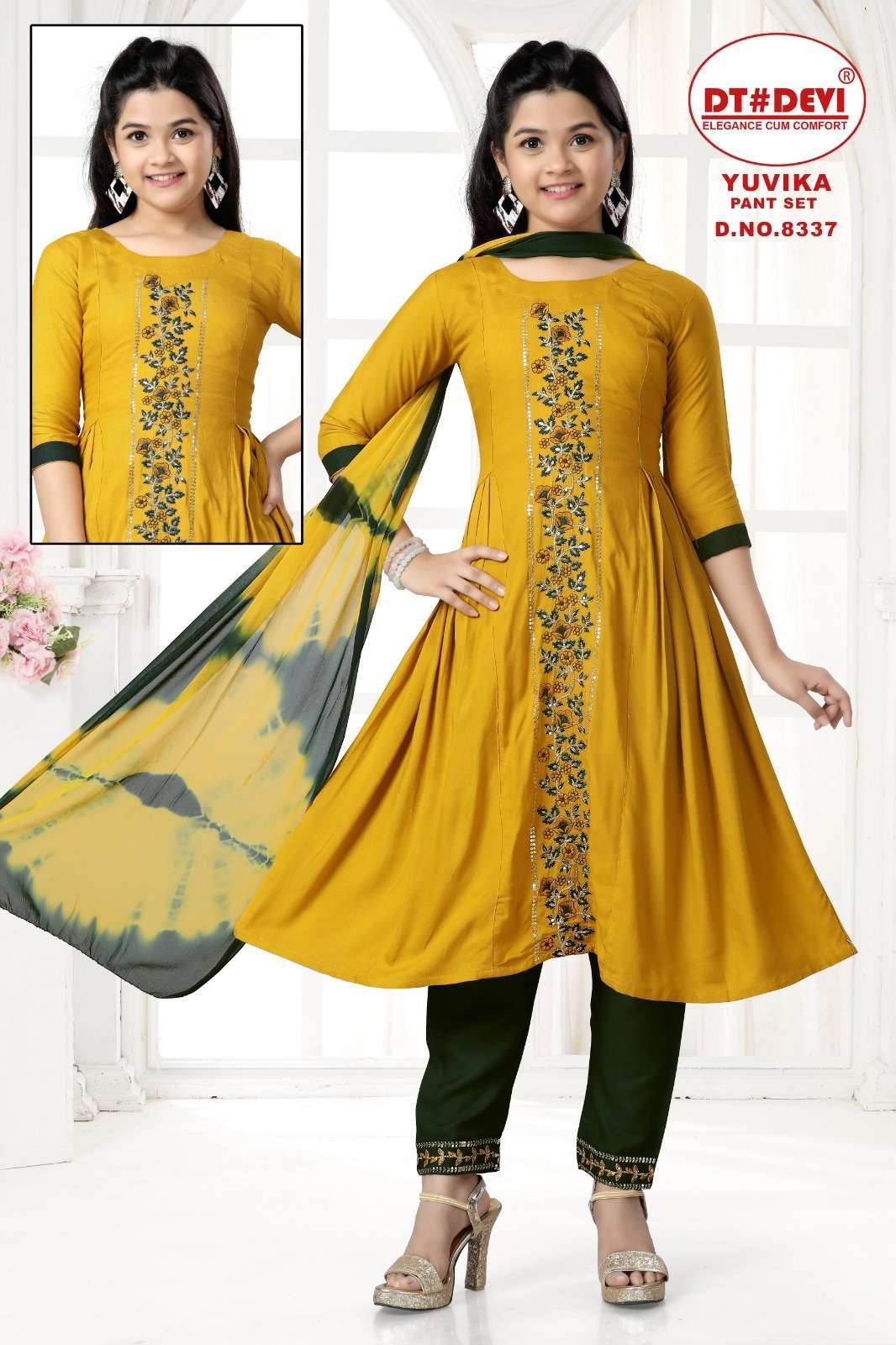 YUVIKA PANEL WORK KURTI WITH PANT ALONG WITH DUPATTA Kurti Women Kurti Manufacturer
