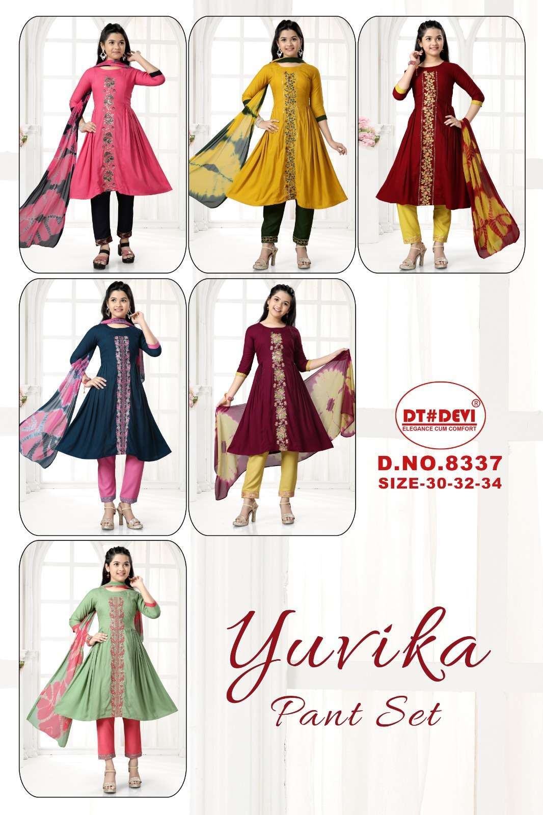 YUVIKA PANEL WORK KURTI WITH PANT ALONG WITH DUPATTA Kurti Women Kurti Manufacturer