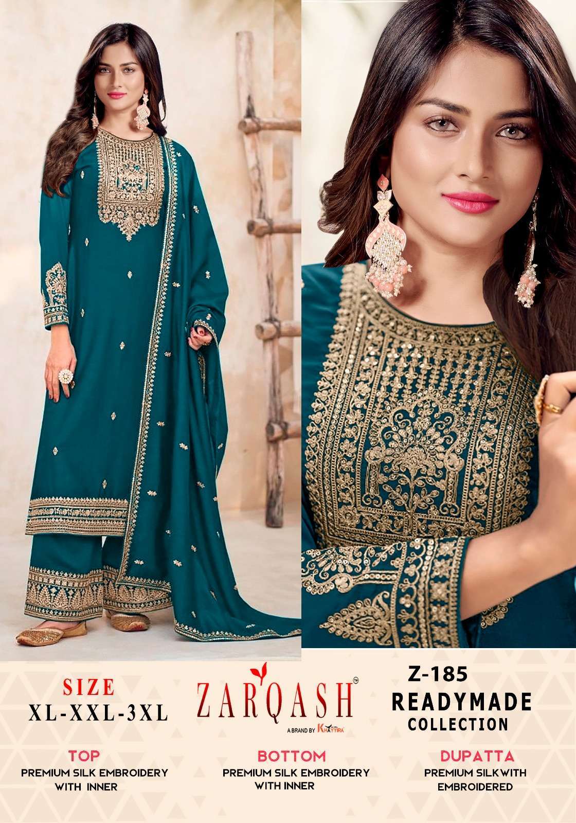 Zarqash Five Star 181 To 185 Pakistani Salwar Suits Branded Salwar Suits at Wholesale Price