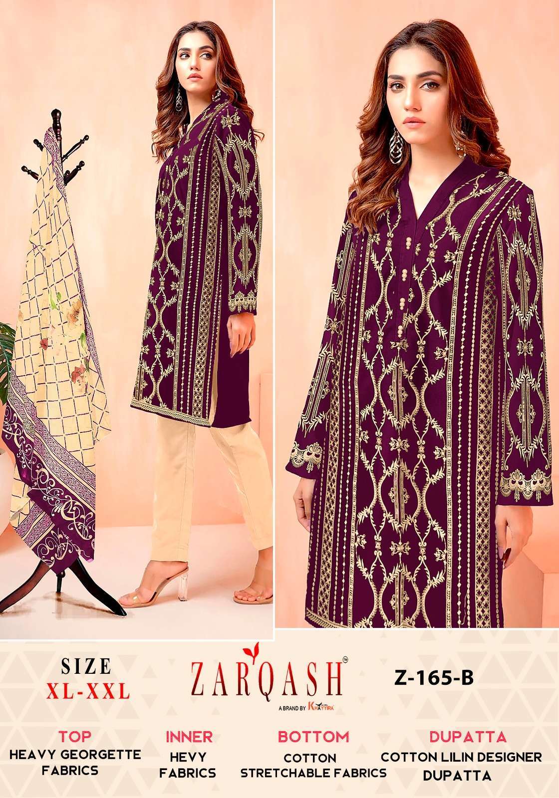 Zarqash Z 165 Pakistani suits Surat wholesale salwar kameez online