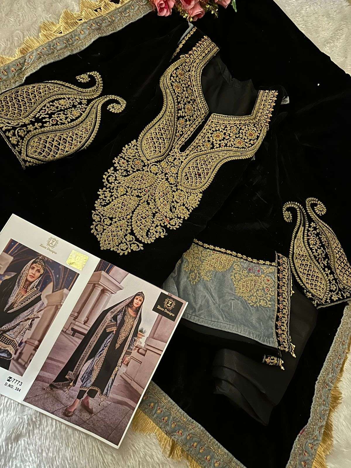 Tilla work | Pakistani dress design, Indian designer outfits, Embroidery  suits design