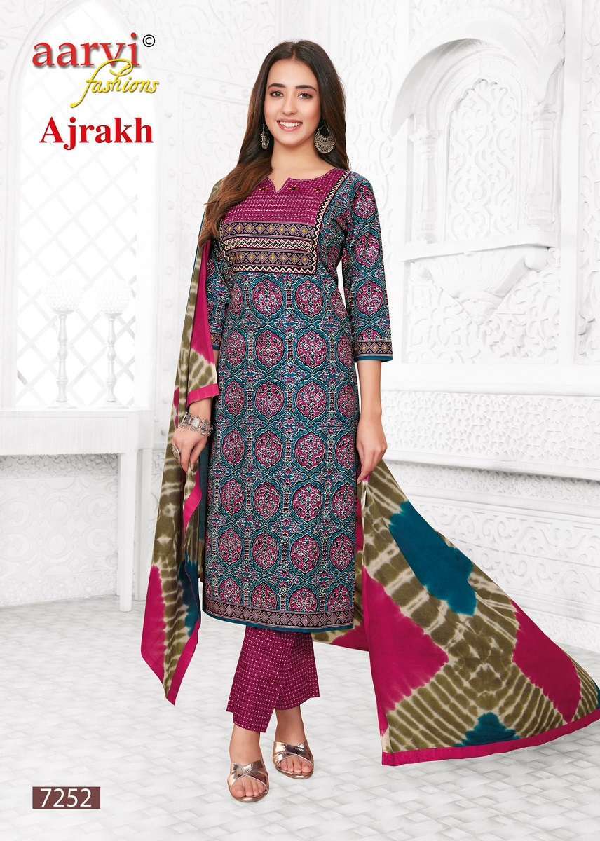 Aarvi Ajrakh Vol-2 -Kurti Pant With Dupatta Wholesale kurtis for retailers