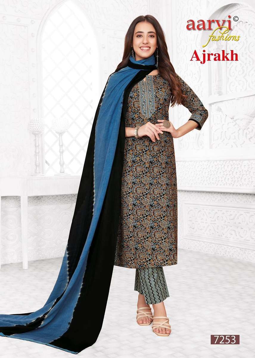 Aarvi Ajrakh Vol-2 -Kurti Pant With Dupatta Wholesale kurtis for retailers