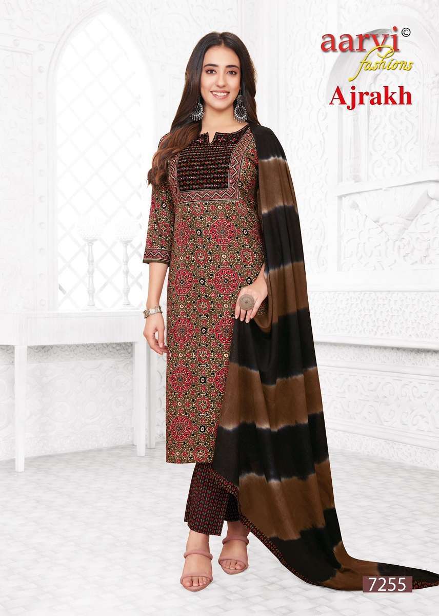 Aarvi Ajrakh Vol-2 -Kurti Pant With Dupatta Wholesale kurtis for retailers