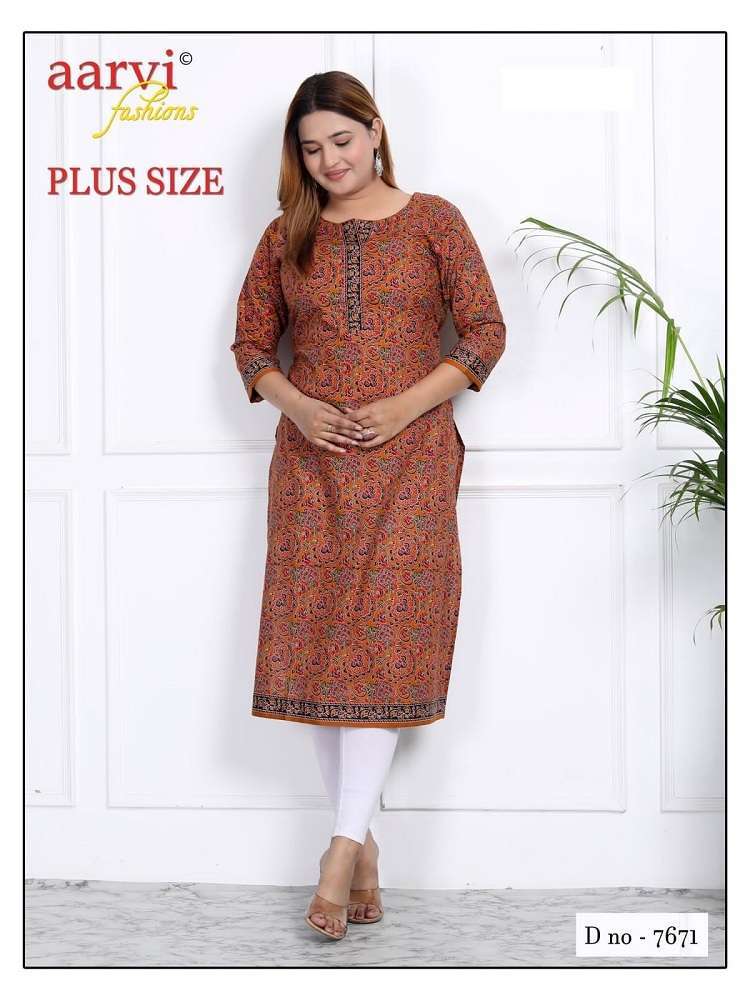 Aarvi Fashion Plus Size Vol-3  Latest kurti designs in India