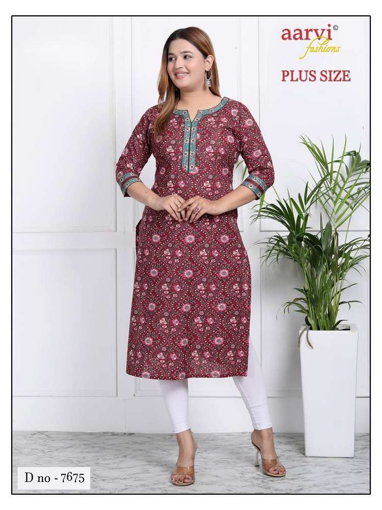 Aarvi Fashion Plus Size Vol-3  Latest kurti designs in India