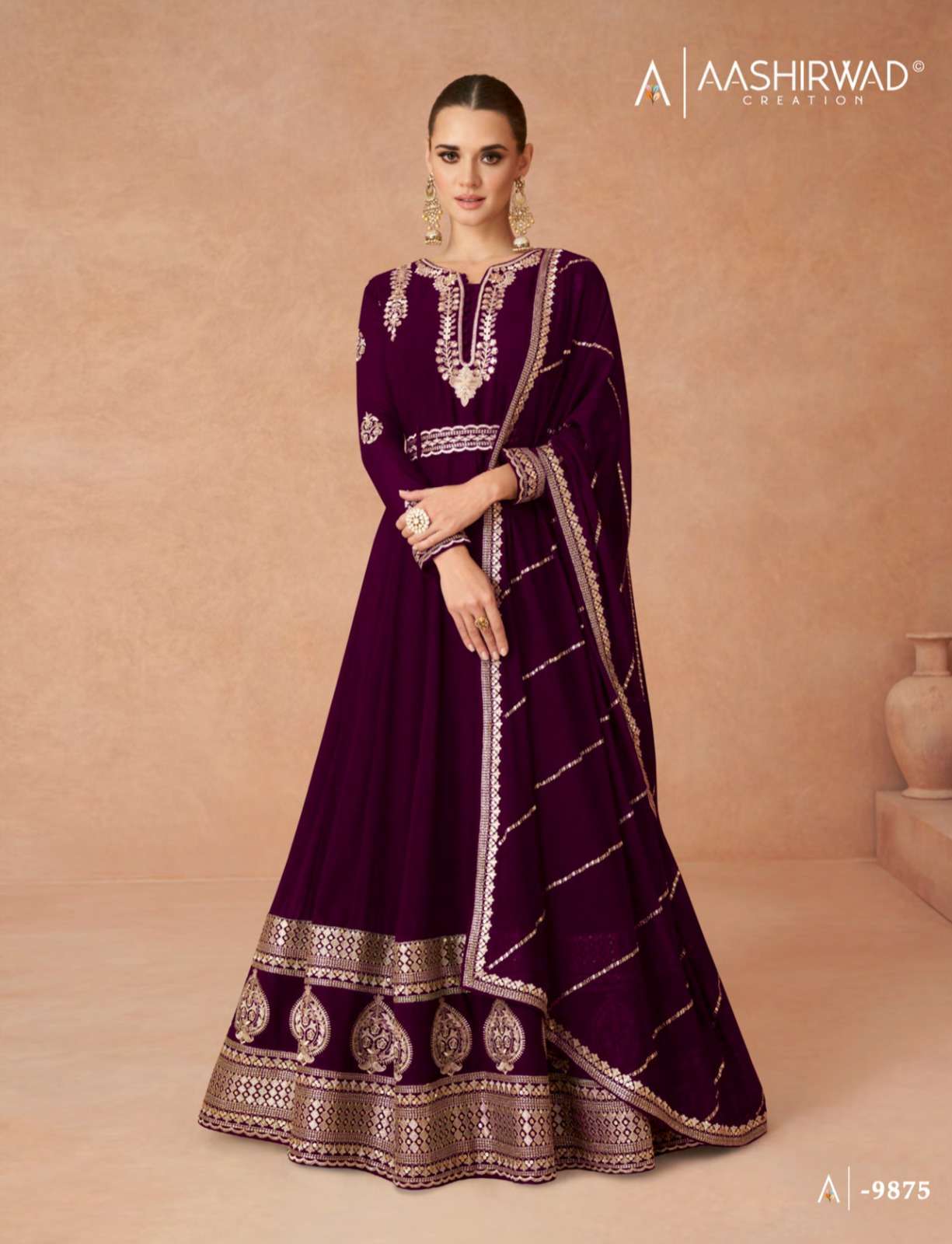 Aashirwad Gulkand ANDAZ GOLD Salwar Kameez Wholesale Rates in Gujarat