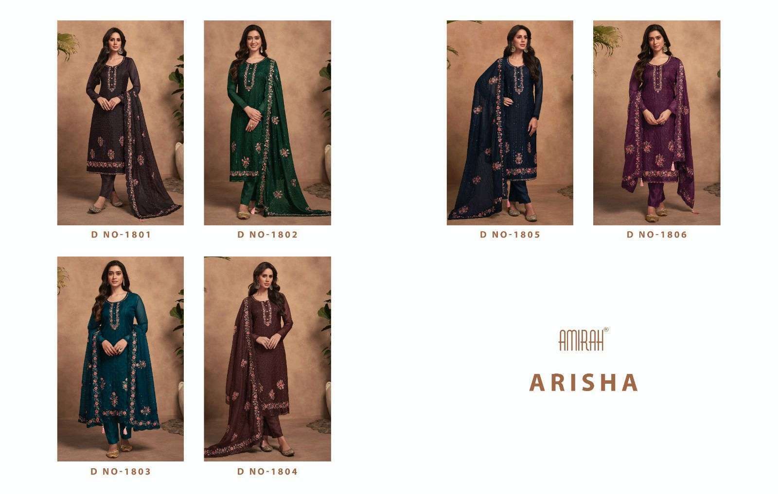 Amirah Arisha Organza Embroidered Salwar Kameez Latest Salwar Kameez Collection Wholesale