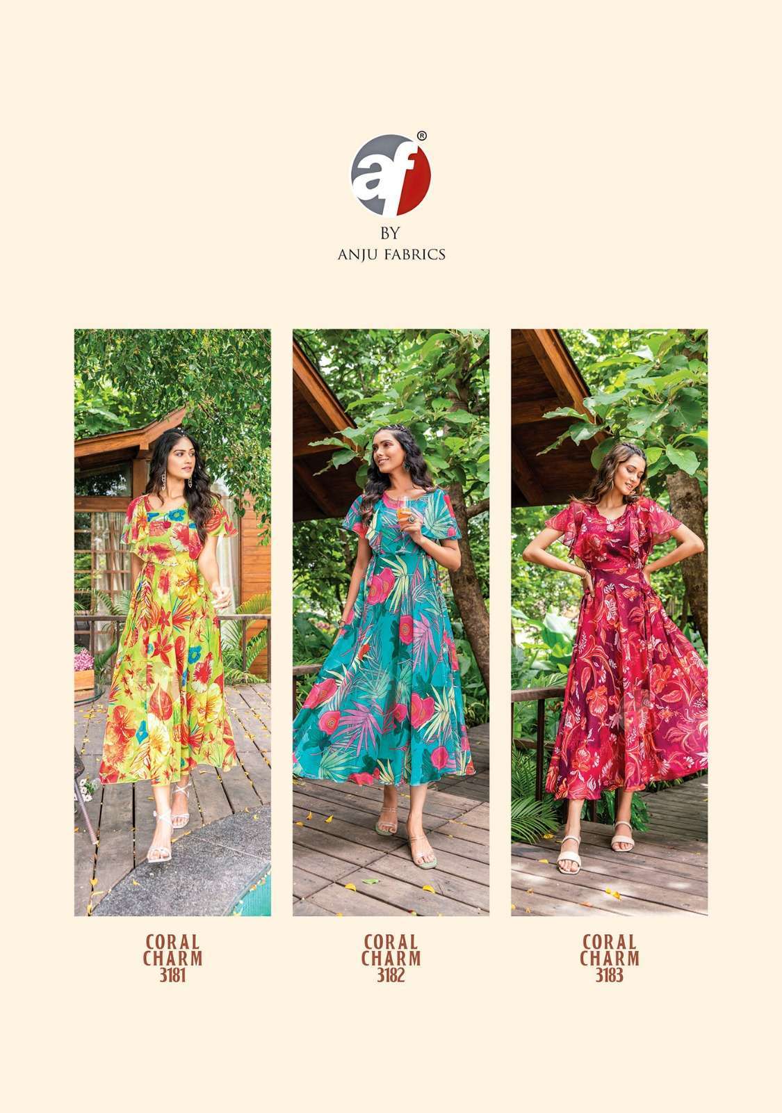 Anju Fabrics Coral Charm vol -3  Wholesale clothing distributors in India