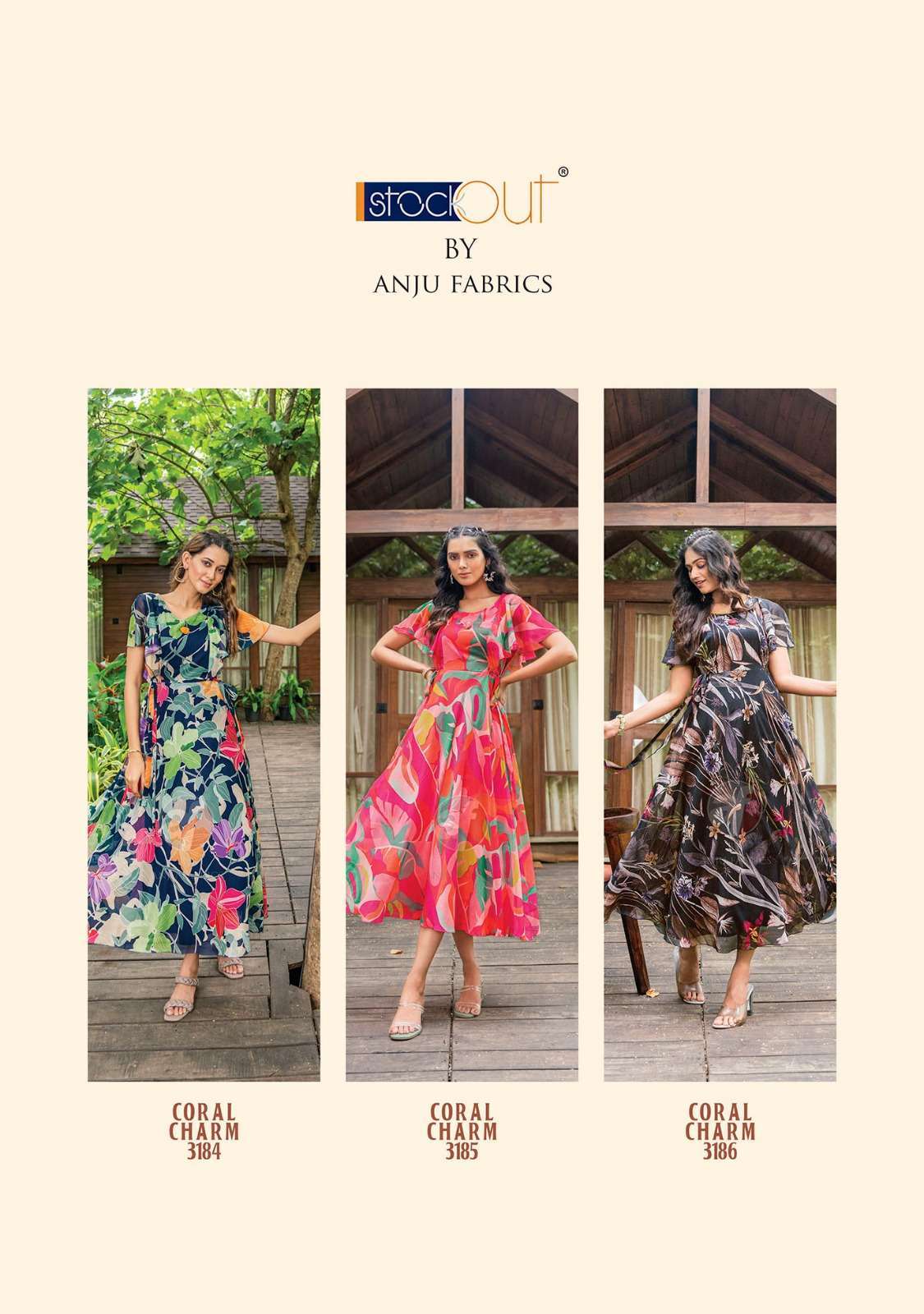 Anju Fabrics Coral Charm vol -3  Wholesale clothing distributors in India
