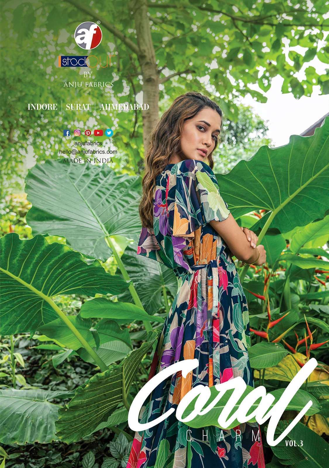 Anju Fabrics Coral Charm vol -3  Wholesale clothing distributors in India
