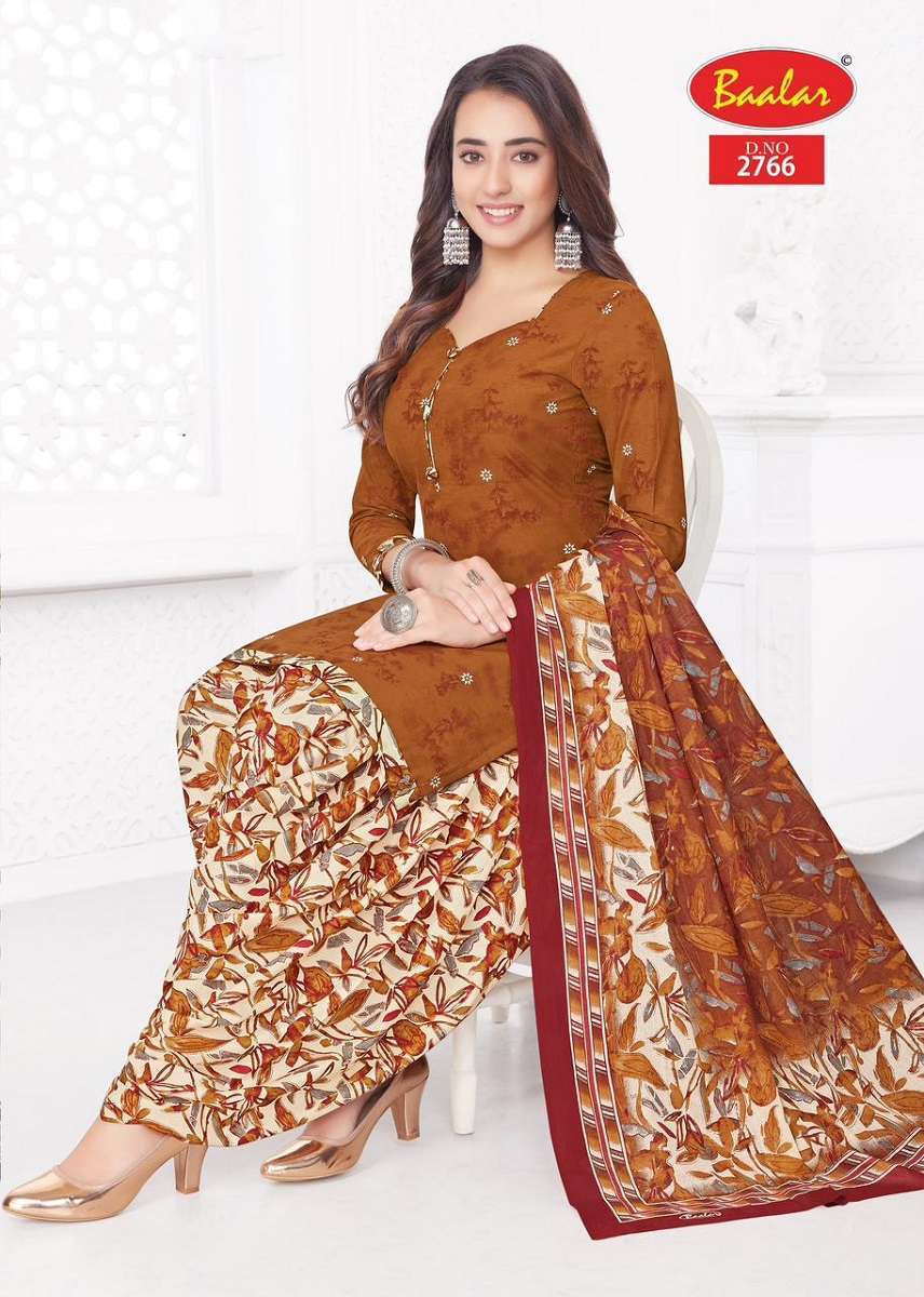 Baalar Zaara Patiyala Special Vol-27 -Dress Material Catalogue dress material wholesalers in Ahmedabad