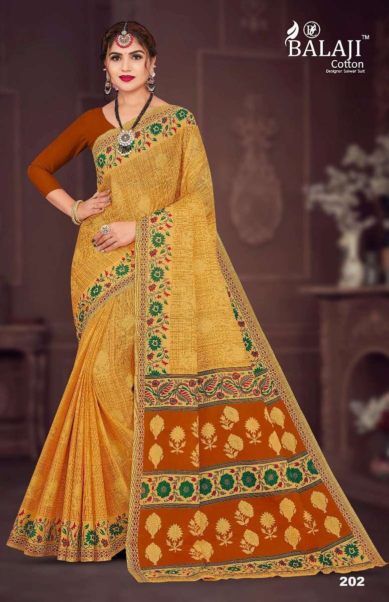Balaji Anushka Vol -2 – Cotton Saree Surat textile market