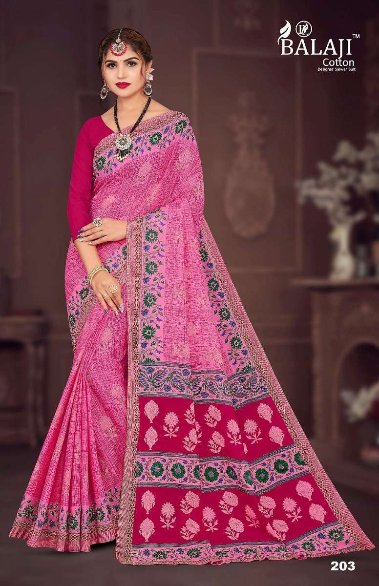 Balaji Anushka Vol -2 – Cotton Saree Surat textile market