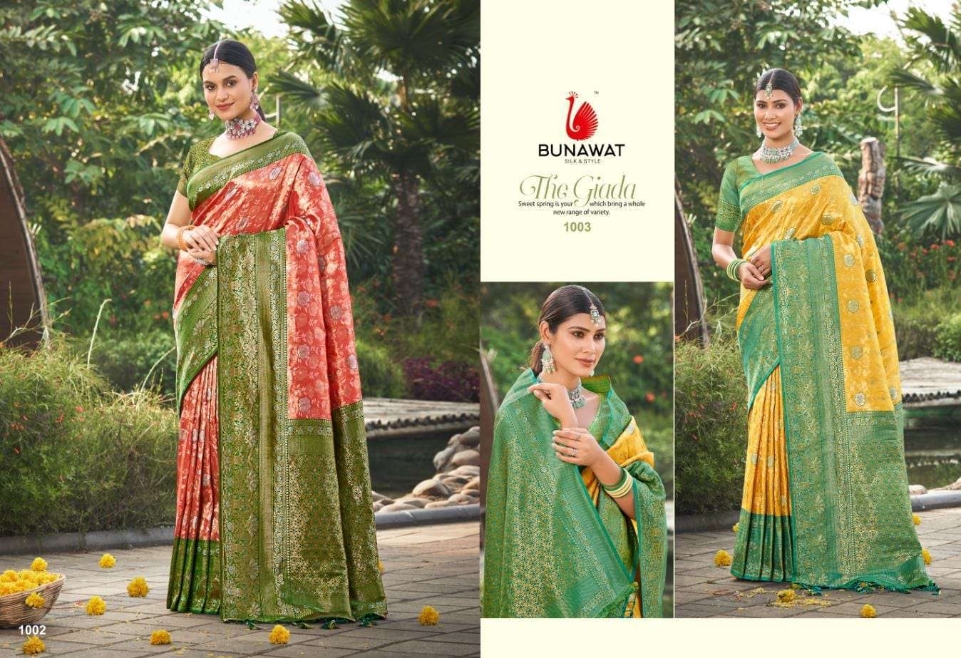 BUNAWAT POONAM Kanjivaram Silk Saree Wholesalers India