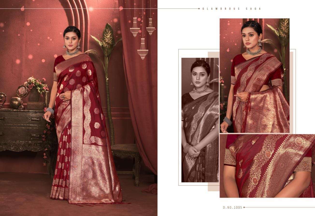 BUNAWAT PRATISHTA SILK Banarasi Silk Saree Designer saree wholesalers Surat