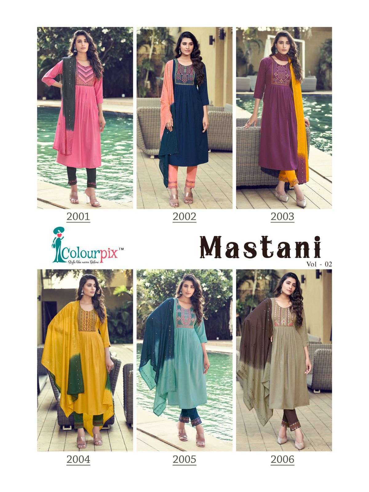 COLOURPIX MASTANI VOL.2 Kurti Manufacturer in Surat