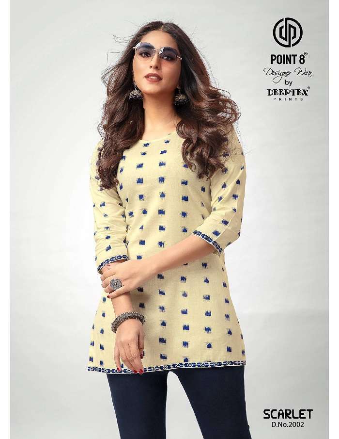 Deeptex Scarlet Vol-2 -Readymade Short Tops Kurti wholesalers in Surat