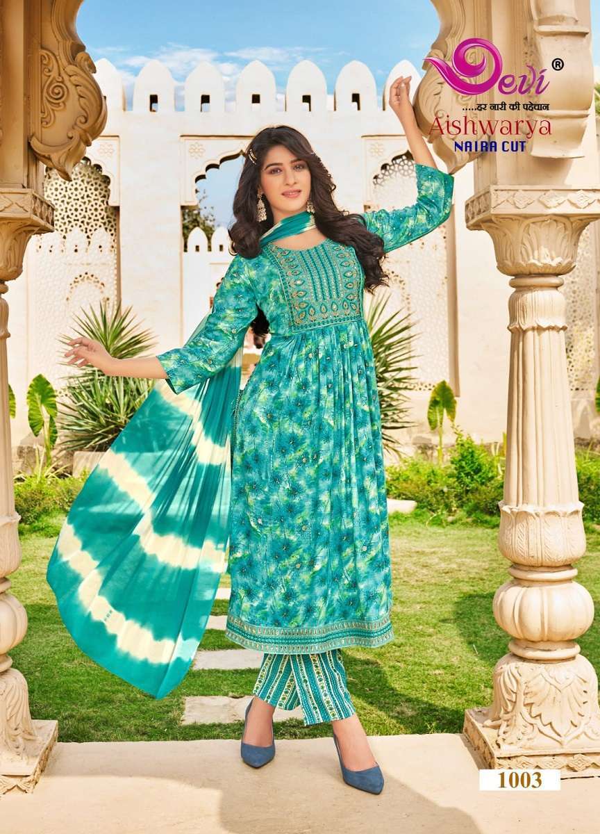 Devi Aishwarya Vol-1 -Kurti Pant With Dupatta Brands in Surat