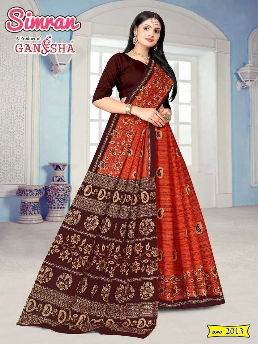 Ganesha Simran – Cotton Saree Surat cotton sarees wholesale